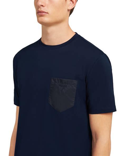 prada nylon tshirt|prada nylon scoop neck top.